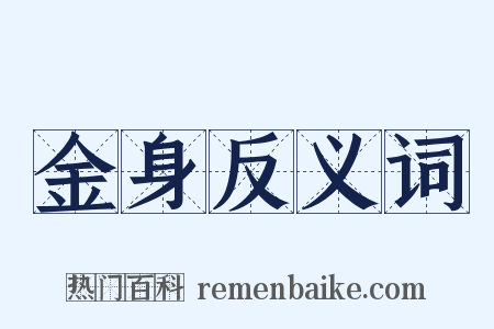 金身反义词是什么意思的图片